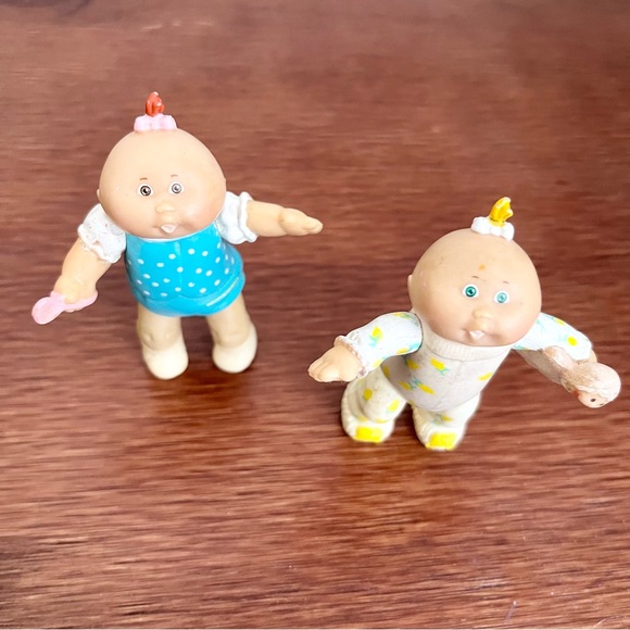 Vintage Mini Cabbage Patch Dolls Collectibles Set of Two Xavier Robert’s Coleco - Picture 4 of 5